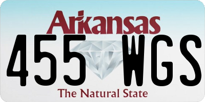 AR license plate 455WGS