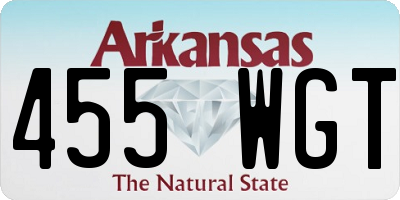 AR license plate 455WGT