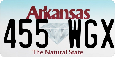 AR license plate 455WGX