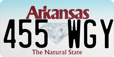 AR license plate 455WGY