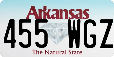 AR license plate 455WGZ