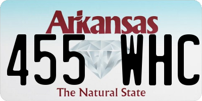 AR license plate 455WHC