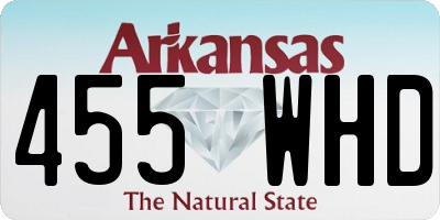 AR license plate 455WHD