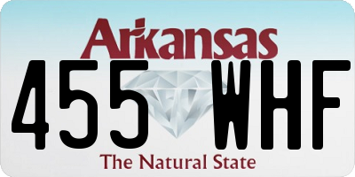 AR license plate 455WHF