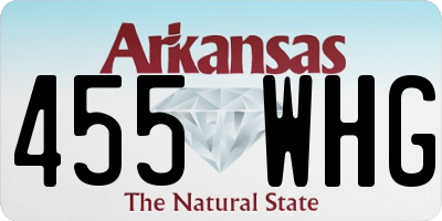 AR license plate 455WHG