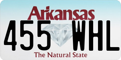 AR license plate 455WHL