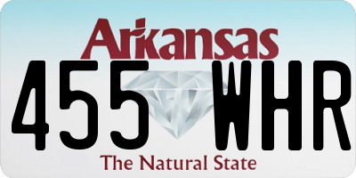 AR license plate 455WHR