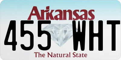 AR license plate 455WHT