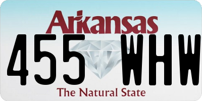 AR license plate 455WHW