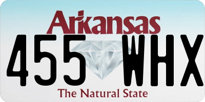AR license plate 455WHX