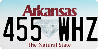 AR license plate 455WHZ