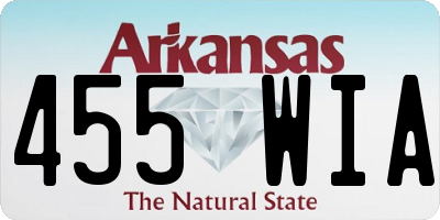 AR license plate 455WIA