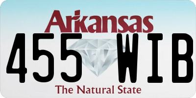 AR license plate 455WIB
