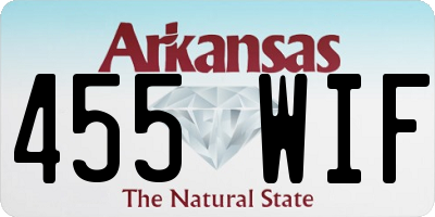 AR license plate 455WIF