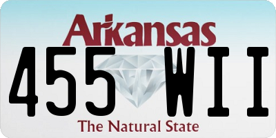 AR license plate 455WII