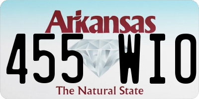 AR license plate 455WIO