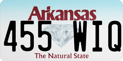 AR license plate 455WIQ