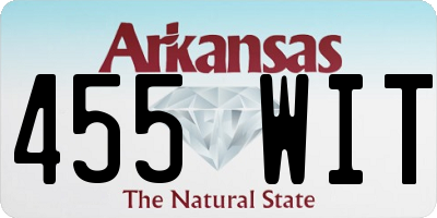 AR license plate 455WIT