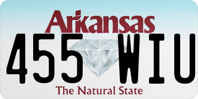 AR license plate 455WIU