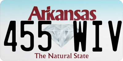 AR license plate 455WIV