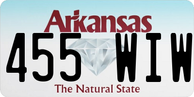 AR license plate 455WIW