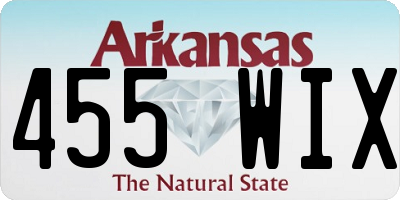 AR license plate 455WIX