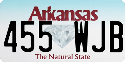 AR license plate 455WJB