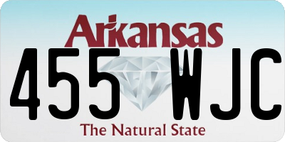 AR license plate 455WJC
