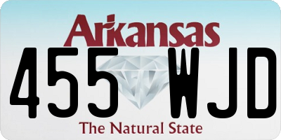 AR license plate 455WJD