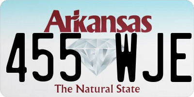 AR license plate 455WJE
