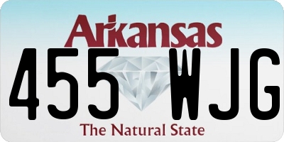 AR license plate 455WJG