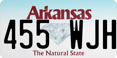 AR license plate 455WJH