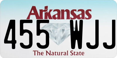 AR license plate 455WJJ