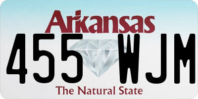 AR license plate 455WJM
