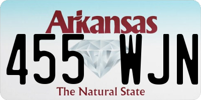 AR license plate 455WJN