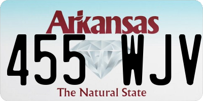 AR license plate 455WJV
