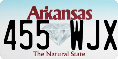 AR license plate 455WJX