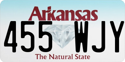 AR license plate 455WJY