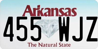 AR license plate 455WJZ
