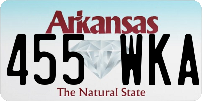 AR license plate 455WKA