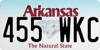 AR license plate 455WKC
