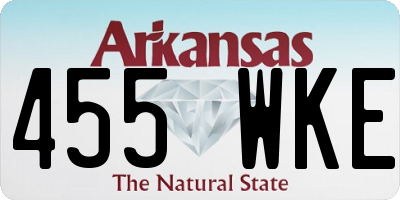 AR license plate 455WKE