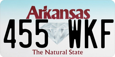 AR license plate 455WKF