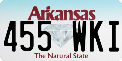 AR license plate 455WKI