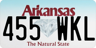 AR license plate 455WKL