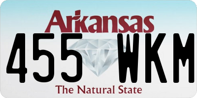 AR license plate 455WKM