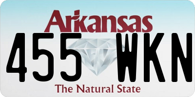 AR license plate 455WKN
