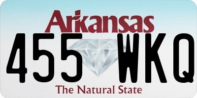 AR license plate 455WKQ