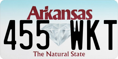 AR license plate 455WKT