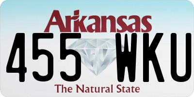 AR license plate 455WKU